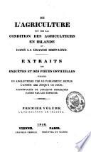 Extraits des enquêtes et des pièces officielles publiées en Angleterre par le parlement, depuis l'année 1833 jusqu'à ce jour