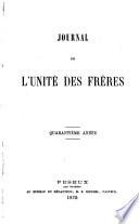 Extraits des journaux de l'église de l'Unité des frères