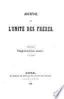 Extraits des journaux de l'église de l'Unité des frères