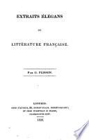 Extraits élégans de littérature française