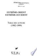 Extrême-Orient, Extrême-Occident