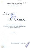 F. Brunetière, ... Discours de combat...