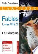 Fables livres VII à XI