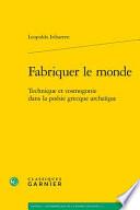 Fabriquer le monde