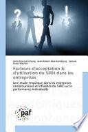 Facteurs d'acceptation & d'utilisation du SIRH dans les entreprises