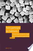 Faire participer les habitants ?