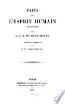 Faits de l'esprit humain