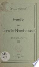 Famille ou famille nombreuse