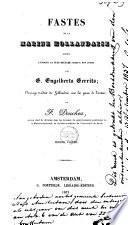 Fastes de la marine hollandaise