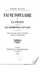 Faune populaire de la France