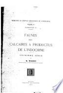 Faunes des calcaires à Productus de l'Indochine