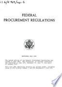 Federal Procurement Regulations