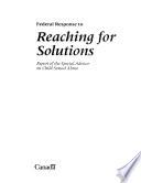 Federal Response to Reaching for Solutions, Report of the Special Advisor on Child Sexual Abuse