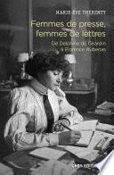Femmes de presse, femmes de lettres