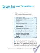 Ferrites doux pour l’électronique de puissance