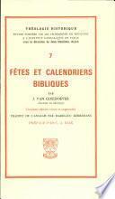 Fêtes et calendriers bibliques