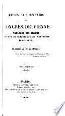 Fêtes et souvenirs du Congrès de Vienne