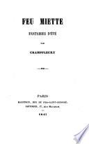Feu Miette, fantaisies d'éte