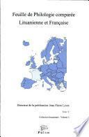 Feuille de philologie comparée lituanienne et française