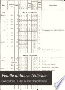 Feuille militaire fédérale