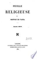 Feuille religieuse du Canton de Vaud