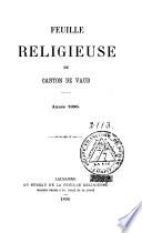 Feuille religieuse du Canton de Vaud