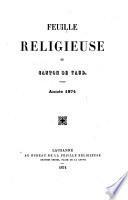 Feuille religieuse du Canton de Vaud