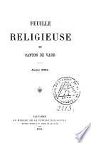 Feuille religieuse du Canton de Vaud
