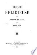 Feuille religieuse du Canton de Vaud
