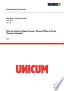 Fiche de lecture critique: Kramer, Steven Philip: La fin de l'Europe francaise?