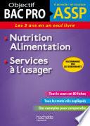 Fiches ASSP Services à l'usager, Nutrition-Alimentation