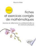 Fiches et exercices corrigés de mathématiques