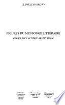 Figures du mensonge littéraire