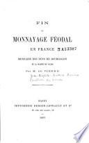 Fin du monnayage féodal en France
