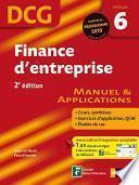 Finance d'entreprise - DCG - Épreuve 6 - Manuel et Applications