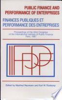 Finances publiques et performance des entreprises