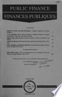 Finances Publiques
