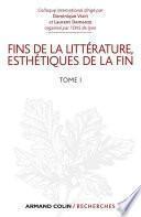 Fins de la littérature, esthétiques de la fin