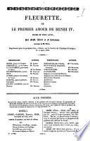 Fleurette, ou le premier amour de Henri IV