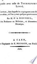 Flore du Calvados et des terreins adjacens