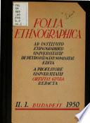 Folia Ethnographica