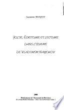 Folie, écriture et lecture dans l'œuvre de Vladimir Nabokov