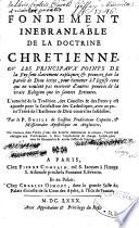 Fondement inébranlable de la doctrine chrétienne...