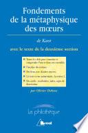 Fondements de la métaphysique des mœurs - Kant