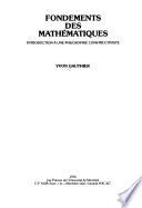 Fondements des mathématiques