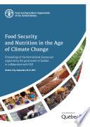 Food security and nutrition in the age of climate change