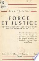 Force et justice
