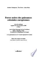 Forces noires des puissances coloniales européennes