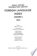 Foreign Language Index