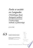 Forêts et sociétés en Languedoc (Néolithique final, Antiquité tardive)